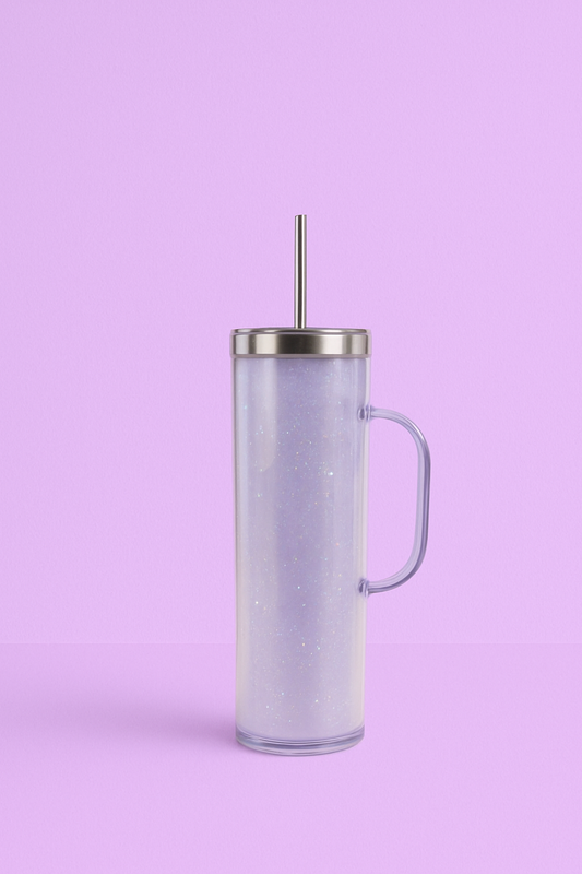 20 oz Stainless Steel Snowglobe w/Handle